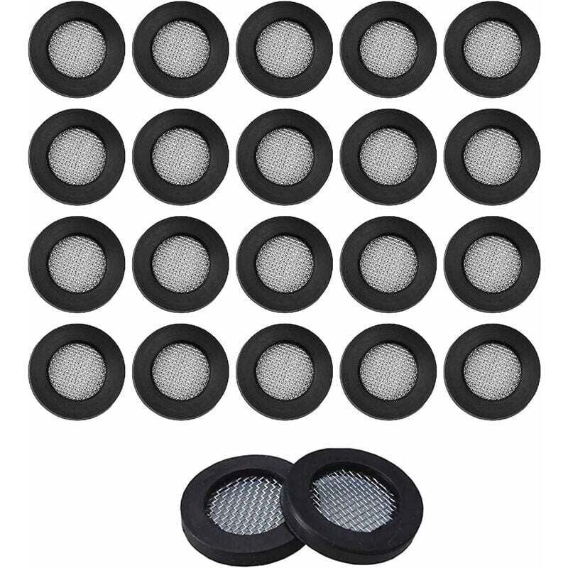 foto del prodotto rosemary - 20 pezzi guarnizione in acciaio inossidabile, rondella in gomma, guarnizione in rete per filtro in acciaio inossidabile, guarnizione in