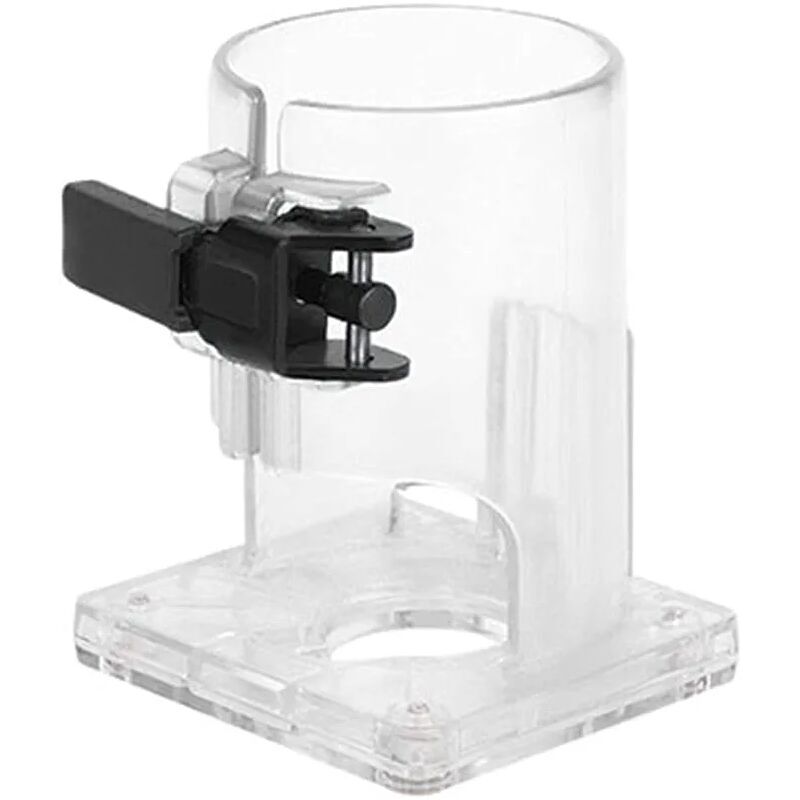 foto del prodotto rosemary base in plastica trasparente per accessorio protettivo per fresatrice per legno a sgancio rapido