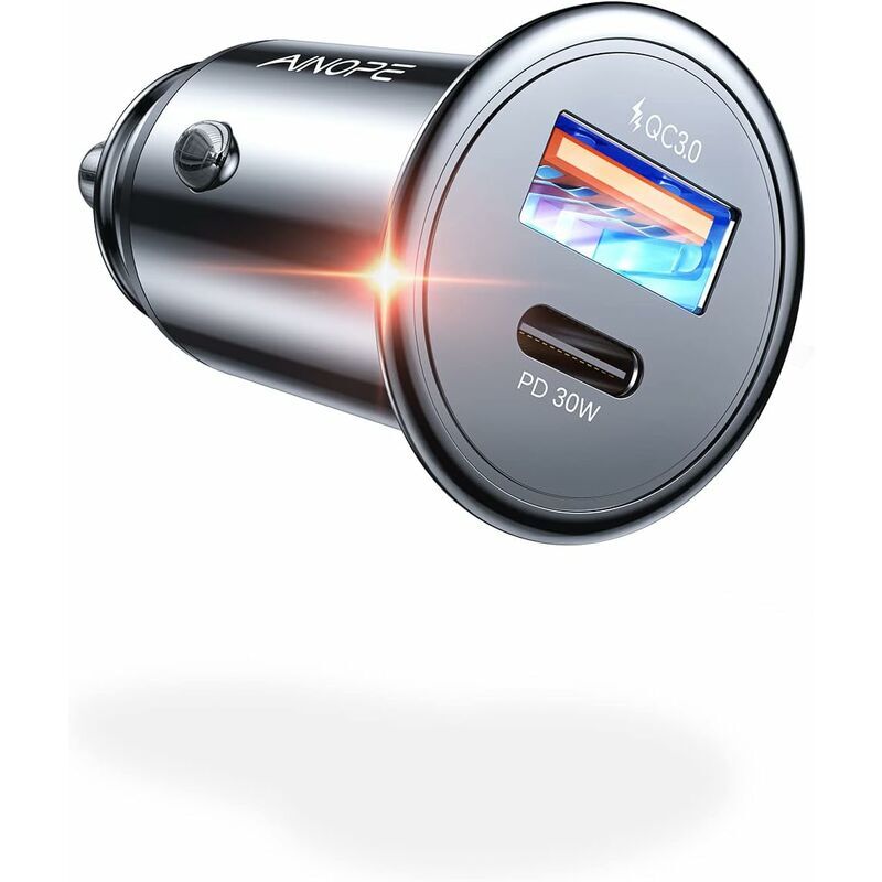 foto del prodotto rosemary caricabatterie per auto usb c 48w caricabatterie per auto pd qc3.0 caricabatterie per auto rapido adattatore per accendisigari usb per