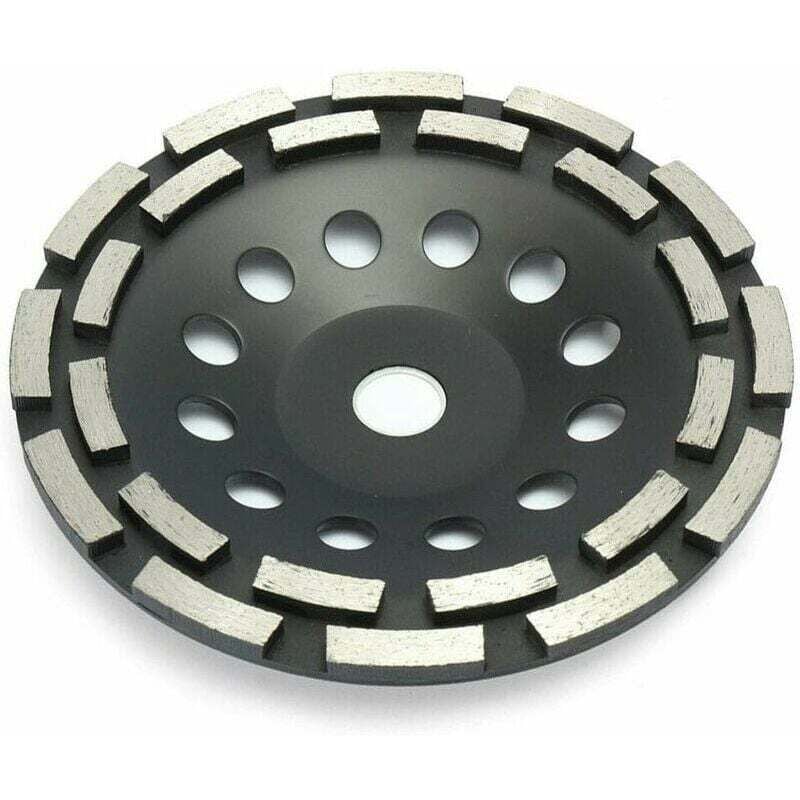 foto del prodotto rosemary lablanc disco diamantato da 180 mm per levigatura di cemento, mola abrasiva per levigatura di cemento, pietra, granito, 2 file di