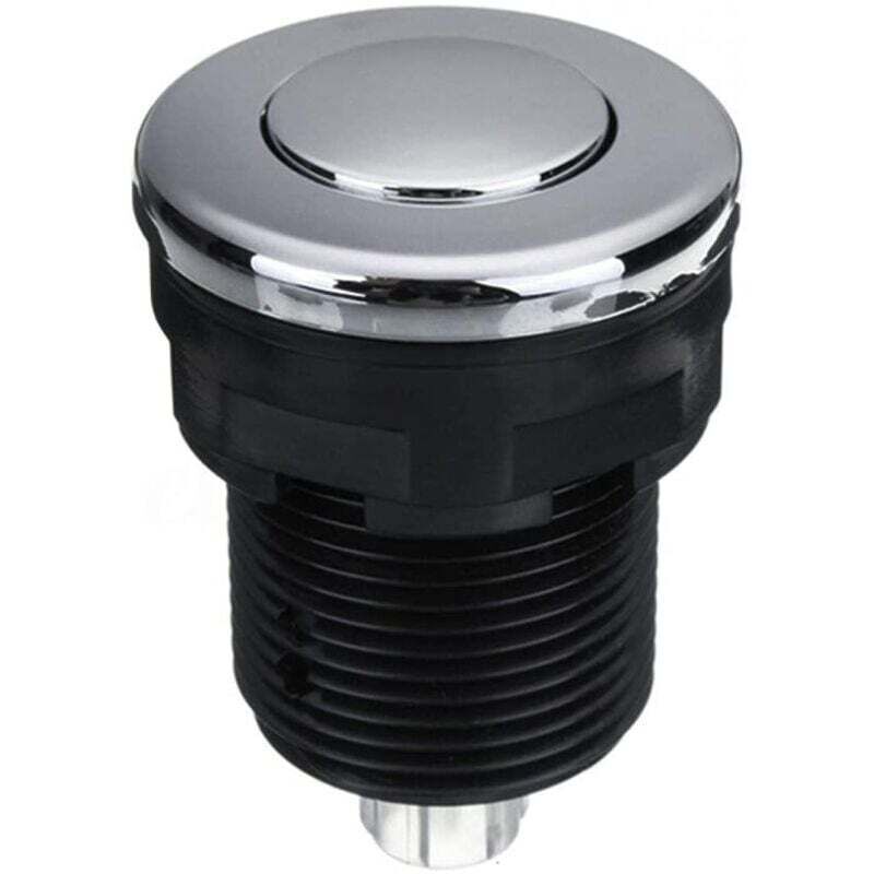 foto del prodotto rosemary lablanc interruttore a pulsante per vasca da bagno, spa, scarico, spazzatura, nero, 34 mm, nero