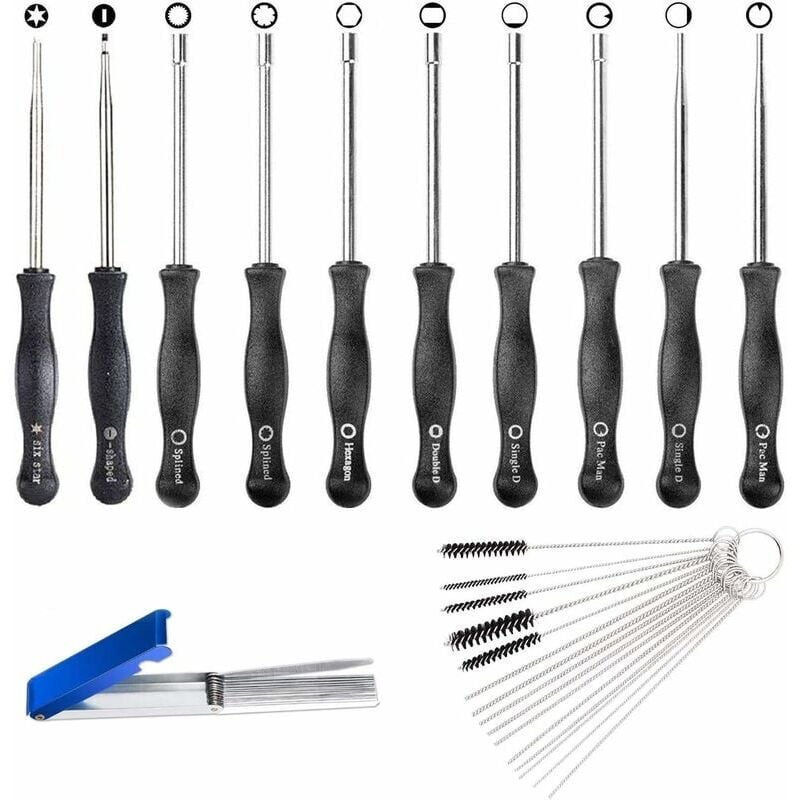 foto del prodotto rosemary lablanc kit di chiavi per la regolazione del carburatore per decespugliatore e motosega, confezione da 10 strumenti per la regolazione