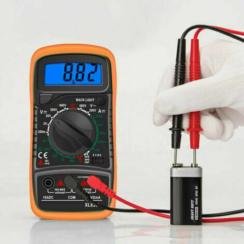 foto del prodotto rosemary lablanc multimetro, ohmmetro e amperometro multimetro digitale xl830l 2000 conteggi mini multimetro tester per batterie corrente