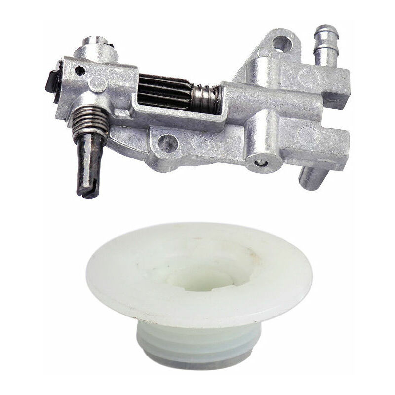 foto del prodotto rosemary pompa olio per motosega con set di viti per ingranaggi per motoseghe 4500 5200 5800 45 cc 52 cc 58 cc