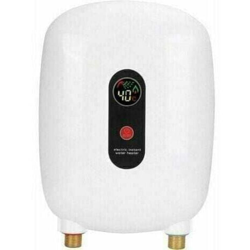 foto del prodotto rosemary scaldabagno elettrico istantaneo da 3,5 kw 220 v, mini scaldabagno istantaneo con display a led, protezione da surriscaldamento, ipx4, per