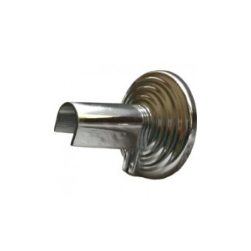 foto del prodotto rosetta copritubo aperta pvc cromo