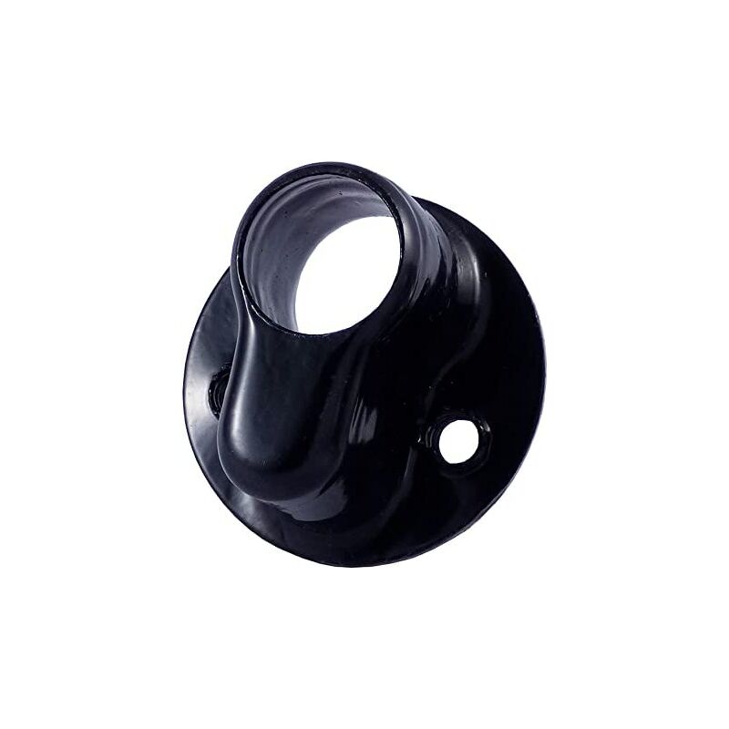 foto del prodotto rosetta filettata ez. finitura nera. 42x26mm. ifam
