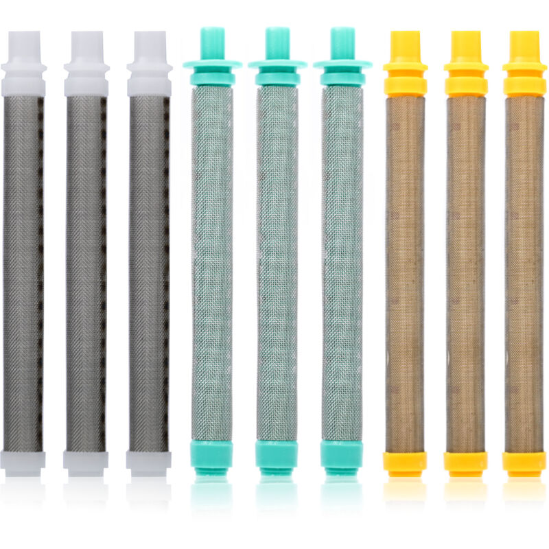 foto del prodotto rosfix 3x filtri a dita bianchi da 60 mesh per l unit di verniciatura 3x filtri a dita da 30 mesh, verdi per l unit di verniciatura 3x filtri a