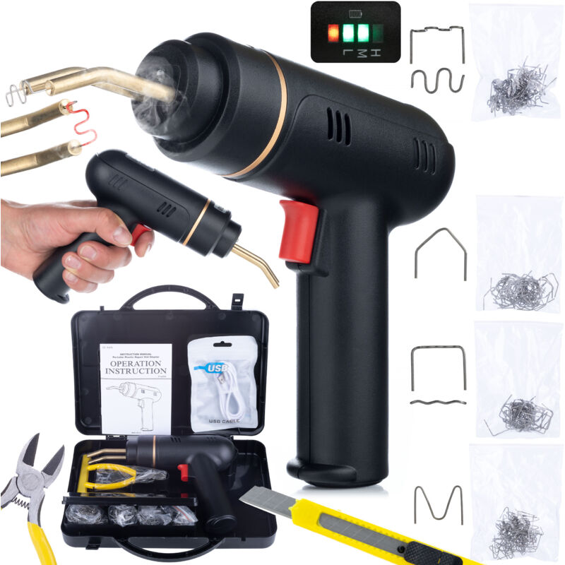 foto del prodotto rosfix black killer rbk200w cucitrice cordless in plastica in valigetta 200w 400 graffette