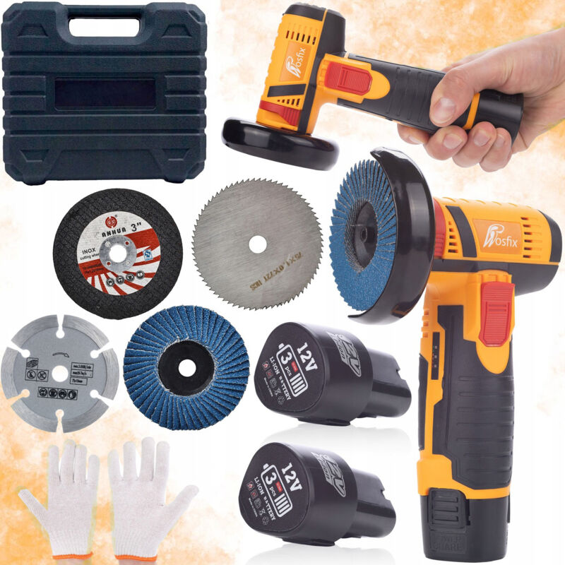 foto del prodotto rosfix mini smerigliatrice rosfix blue bird 12v mbb12v disco diamantato segmentato da 75mm per materiali da costruzione per smerigliatrice 12v