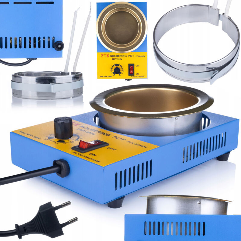 foto del prodotto rosfix pentola saldante 31 c 280w, serbatoio in stagno 80mm riscaldatore per crogiolo saldante 31c 280w