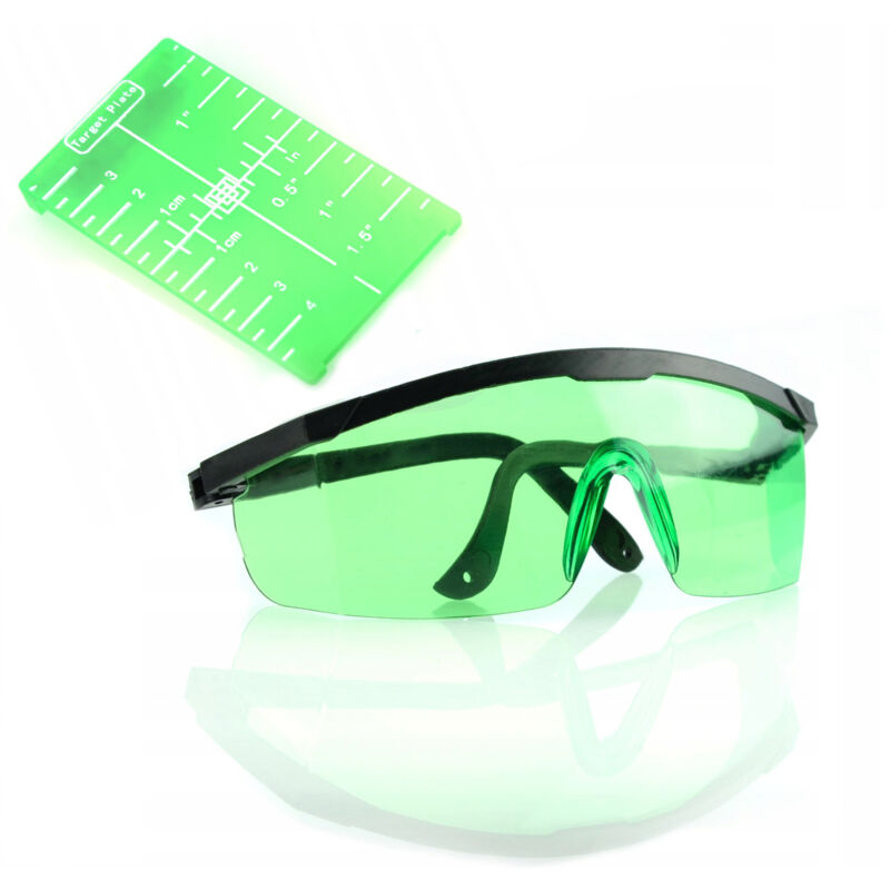 foto del prodotto rosfix quadrante verde per la lettura della misurazione del livello laser occhiali di protezione laser verdi rosfix 1 pz.