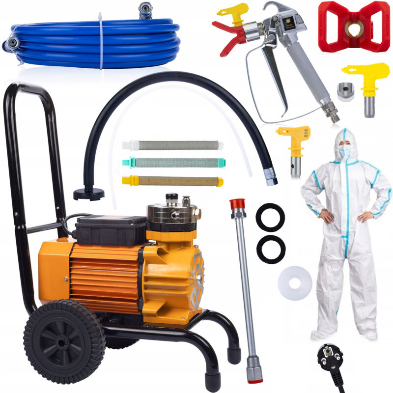 foto del prodotto rosfix set rosfix strong blue storm sbs03 unit di verniciatura 3500w 22mpa 18l min 2x guarnizione ugello 513 filtro 30,60,100 tuta