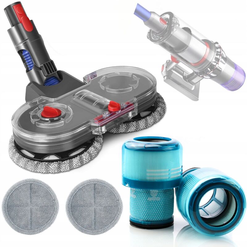 foto del prodotto rosfix spazzola per aspirapolvere dyson v7 v8 v10 v11 v15 2 panni per pulizia set filtri di ricambio per aspirapolvere dyson