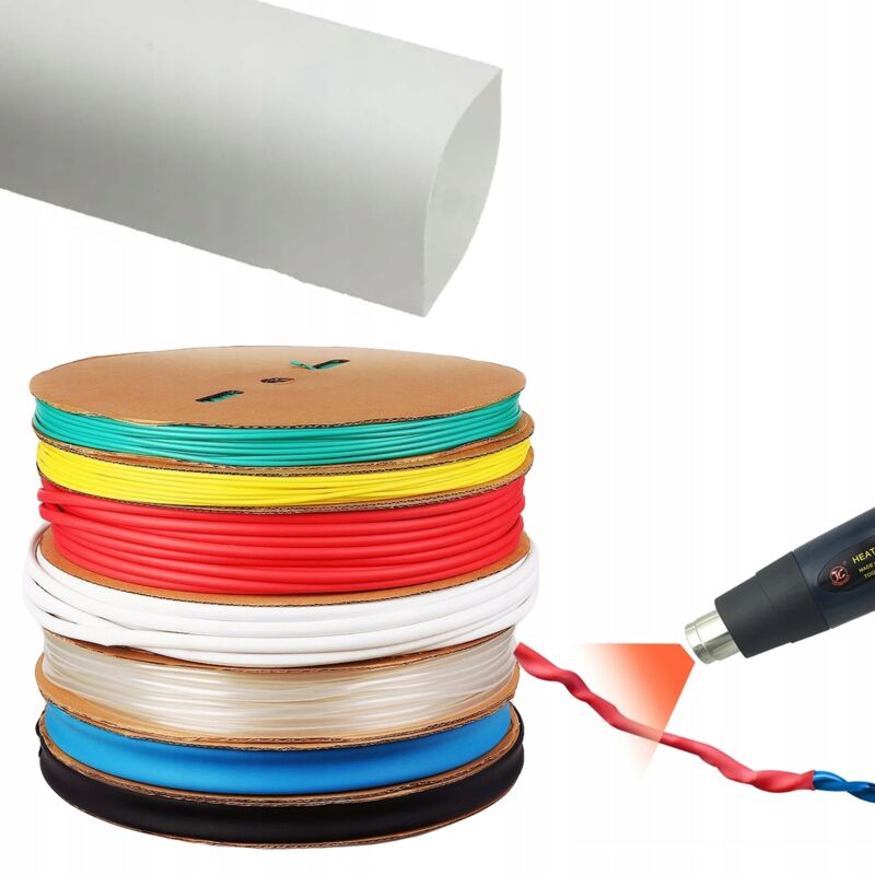 foto del prodotto rosfix tubo termoretraibile bianco 2,5 mm 1 m