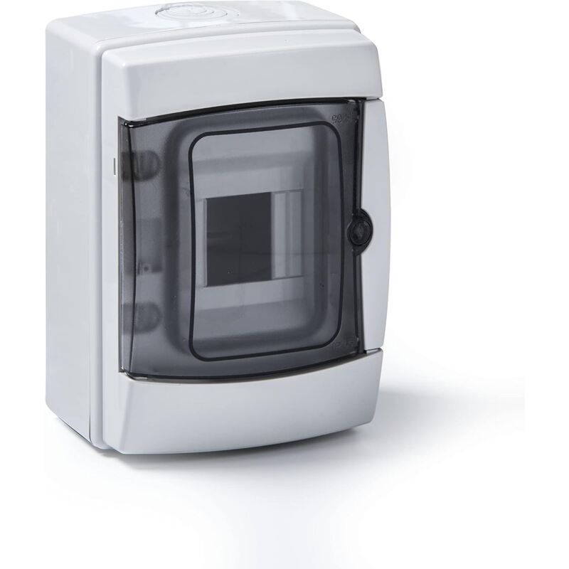 foto del prodotto rosi centralino da parete completo di barra din grigio ip65 4 moduli rs3904 t