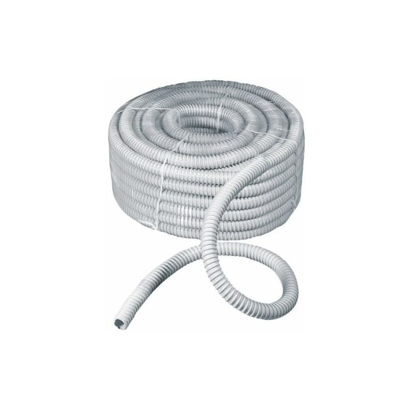 foto del prodotto rosi guaina spiralata flessibile d 32 mm grigio 30 mt