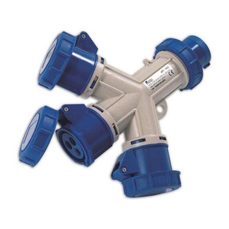 foto del prodotto rosi materiale elettrico moltiplicatore mobile a 3 uscite 1452