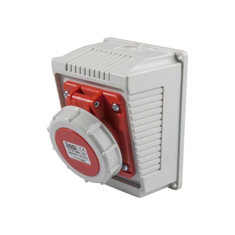 foto del prodotto rosi presa industriale da parete, 380v, 3p t, 32a, ip67 11.1466
