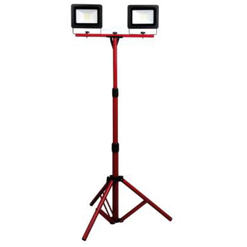 foto del prodotto rosi proiettore led con treppiedi telescopico 2 fari led 50w 4400 lumen cadauno