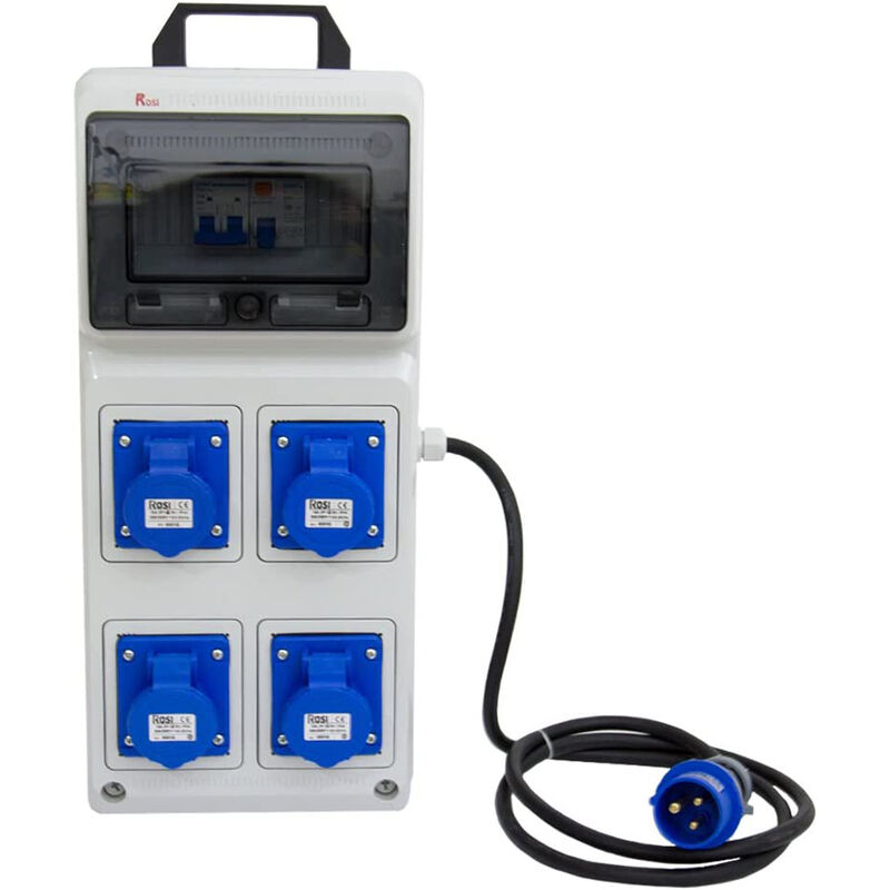 foto del prodotto rosi quadro distribuzione portatile elettrico 16a ip44 4x2pt industriale