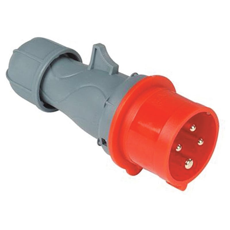 foto del prodotto rosi spina industriale volante blu 3p e cee ip44 16a colore rosso