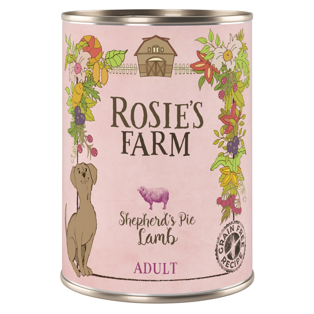 foto del prodotto rosie s farm adult 6 x 400 g umido cane agnello