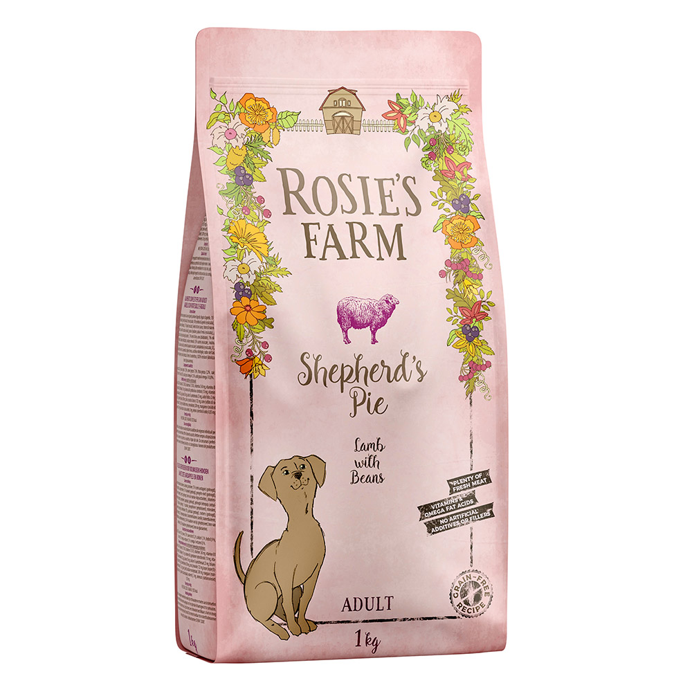 foto del prodotto rosie's farm agnello con patate dolci e fagioli crocchette per cane - set 5 x 1 kg