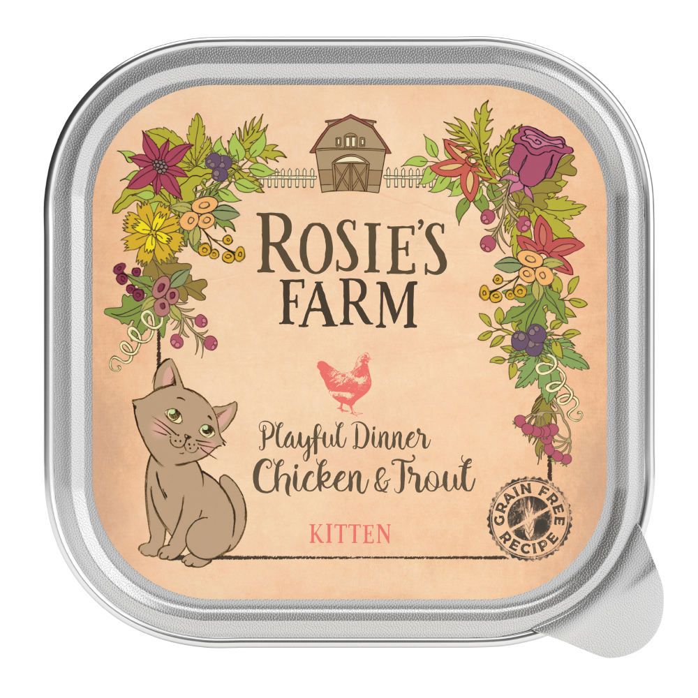 foto del prodotto rosie s farm kitten 16 x 100 g pollo trota