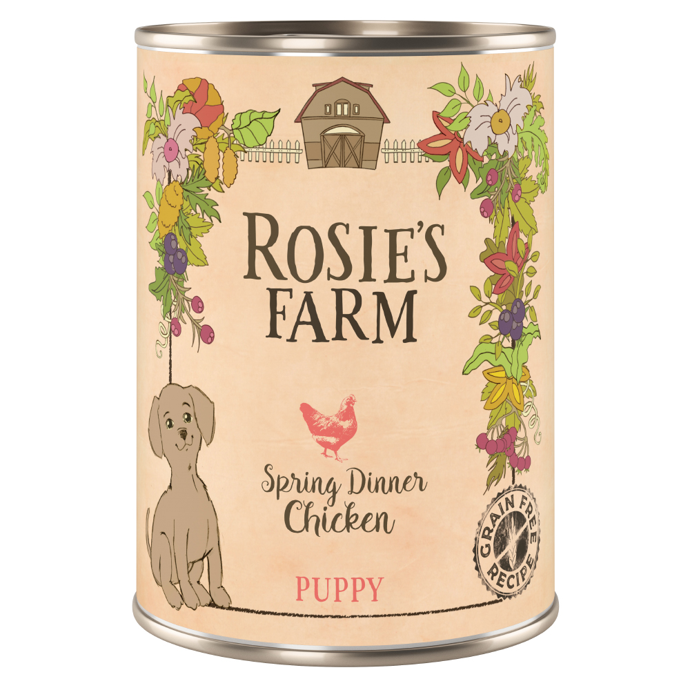 foto del prodotto rosie s farm puppy 6 x 400 g umido cane pollo