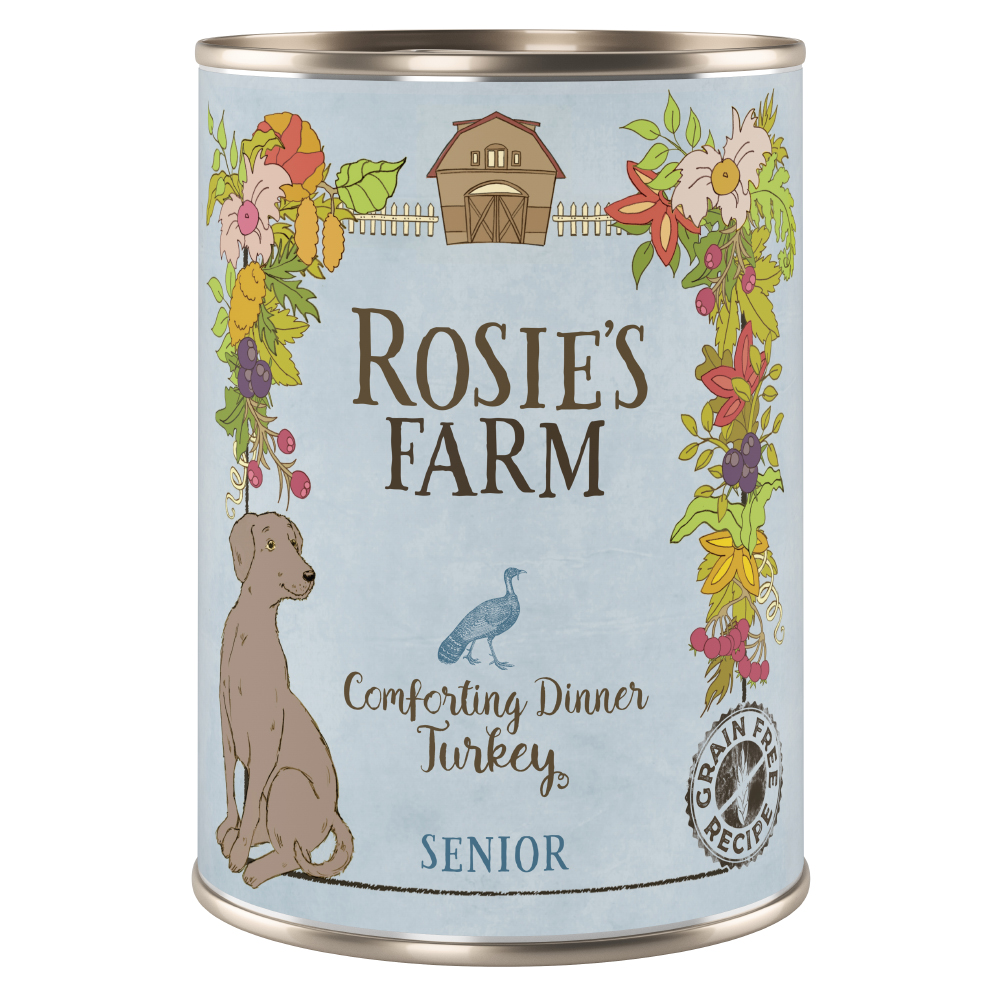 foto del prodotto rosie s farm senior 6 x 400 g umido cane tacchino
