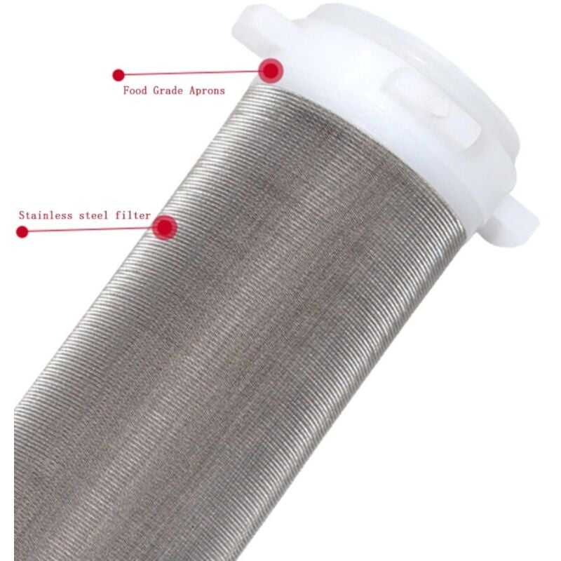 foto del prodotto rosmmel cartuccia di ricambio in rete di acciaio inossidabile lavabile da 40 micron per filtro acqua rotek in ottone
