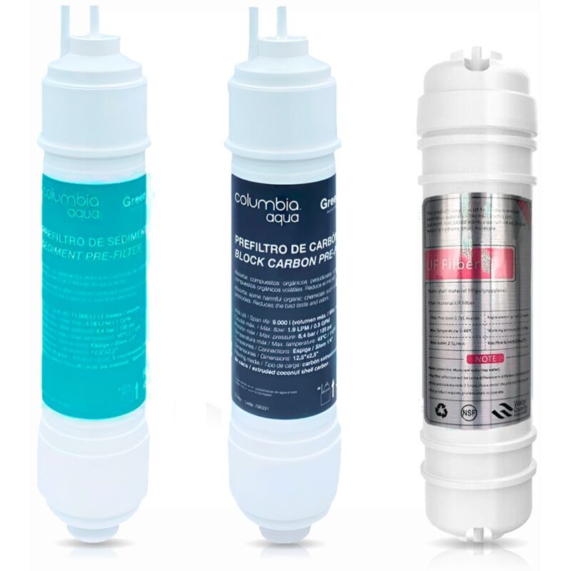 foto del prodotto rosmmel kit completo con cartucce con membrana di ultrafiltrazione per errogatore columbia uf ultrafiltrazione per modelli