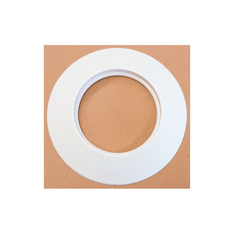 foto del prodotto rosone bianco in silicone dn 80 mm d. esterno 140 mm. canna fumaria pellet