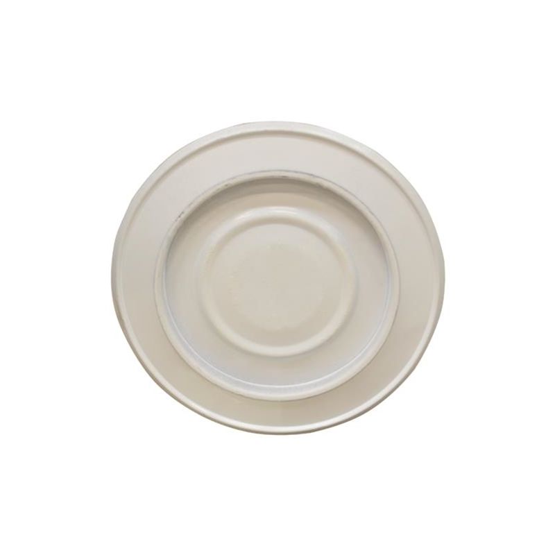 foto del prodotto rosone con coperchio per tubi stufa 10 cm bianco in lamiera porcellanata