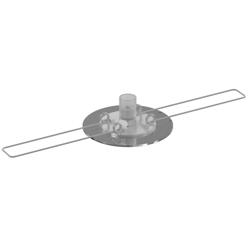 foto del prodotto rosone da incasso metallo cromo d4,5cm per foro da 33mm