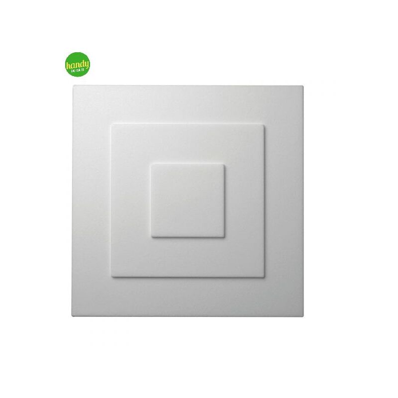 foto del prodotto rosone europarati yvone bianco 32 x 32 x 2 cm