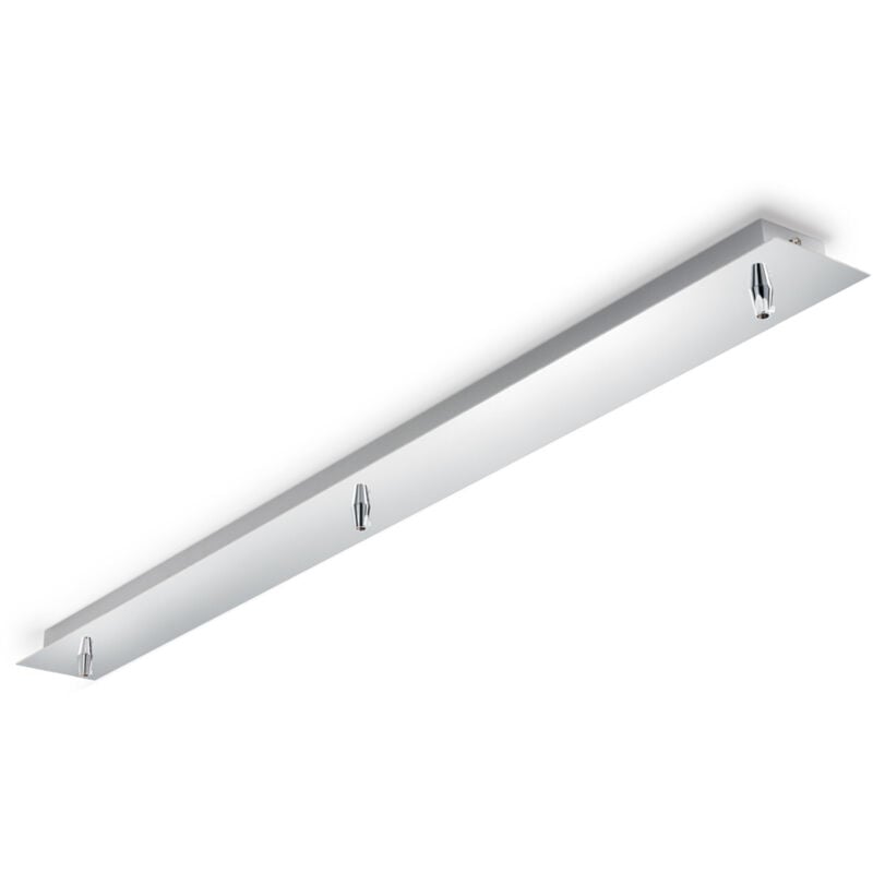 foto del prodotto rosone lineare all in metallo cromo 3 luci