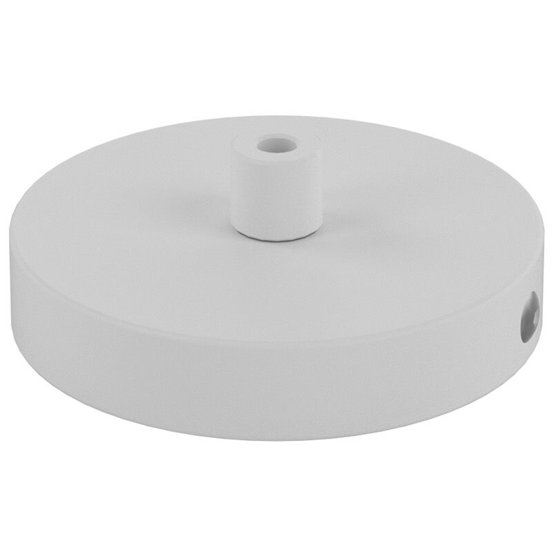 foto del prodotto rosone metallo bianco 1 foro d10cm