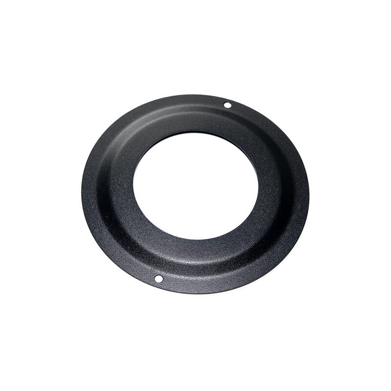 foto del prodotto rosone piccolo dn 80 mm d. esterno 150 mm. verniciato nero canna fumaria pellet