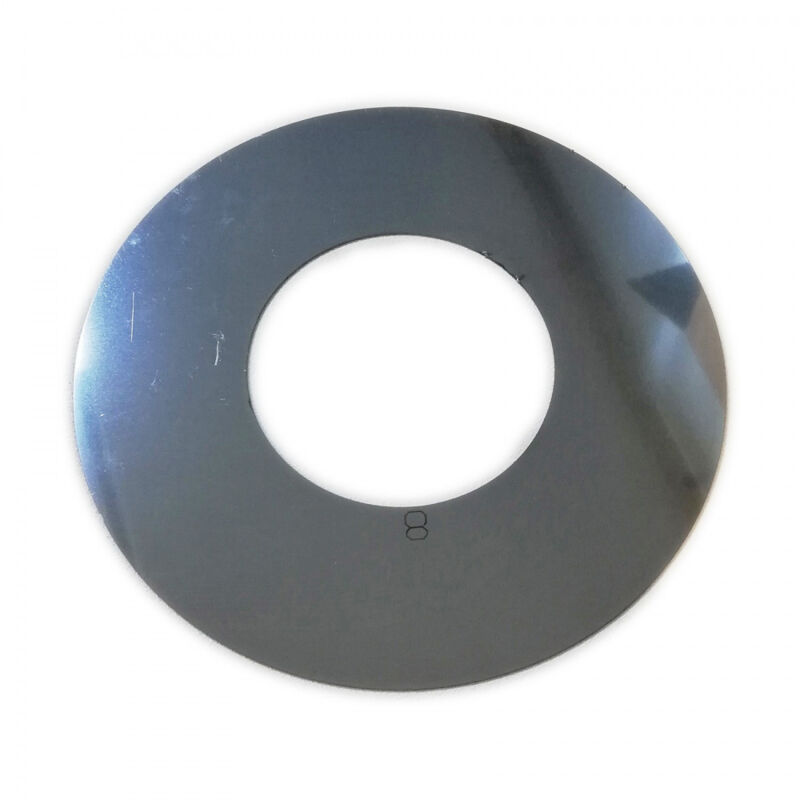 foto del prodotto rosone placca circolare inox spessore 5 decimi aisi 304, diametro 80mm