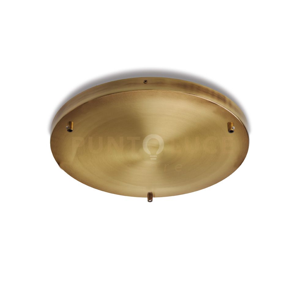 foto del prodotto rosone rosone multicavo ferro bronzato d. 40 con 3 fori h.3 40 bl290 pl3 dm40 brz