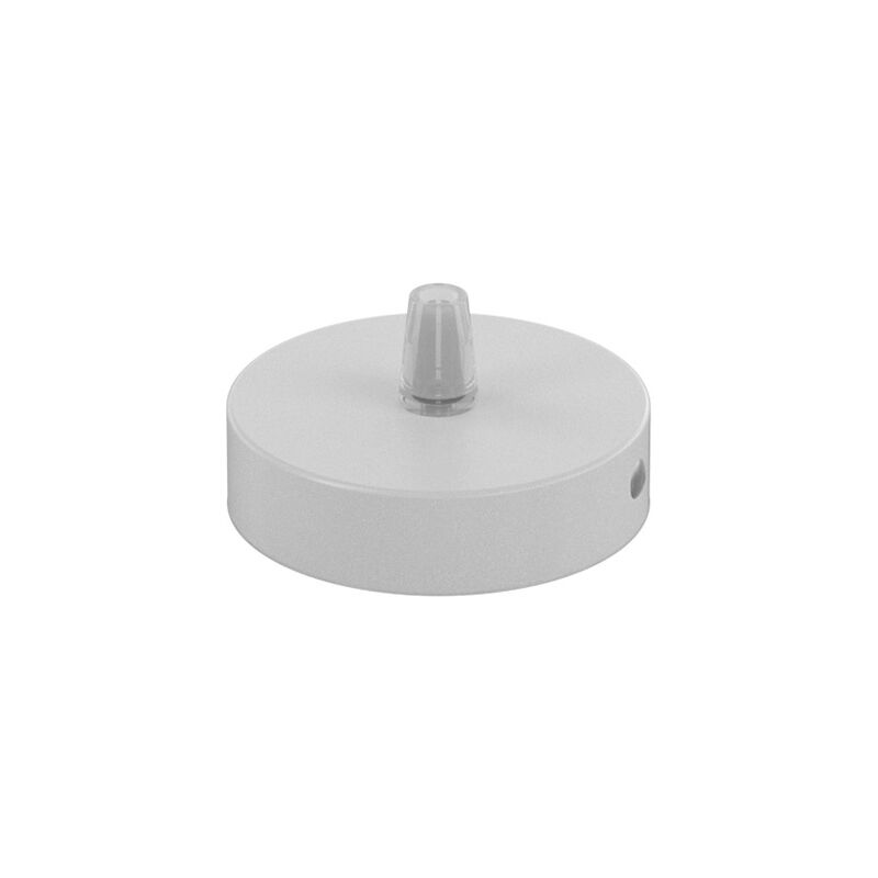 foto del prodotto rosone serracavo esterno metallo bianco 1 foro d8cm
