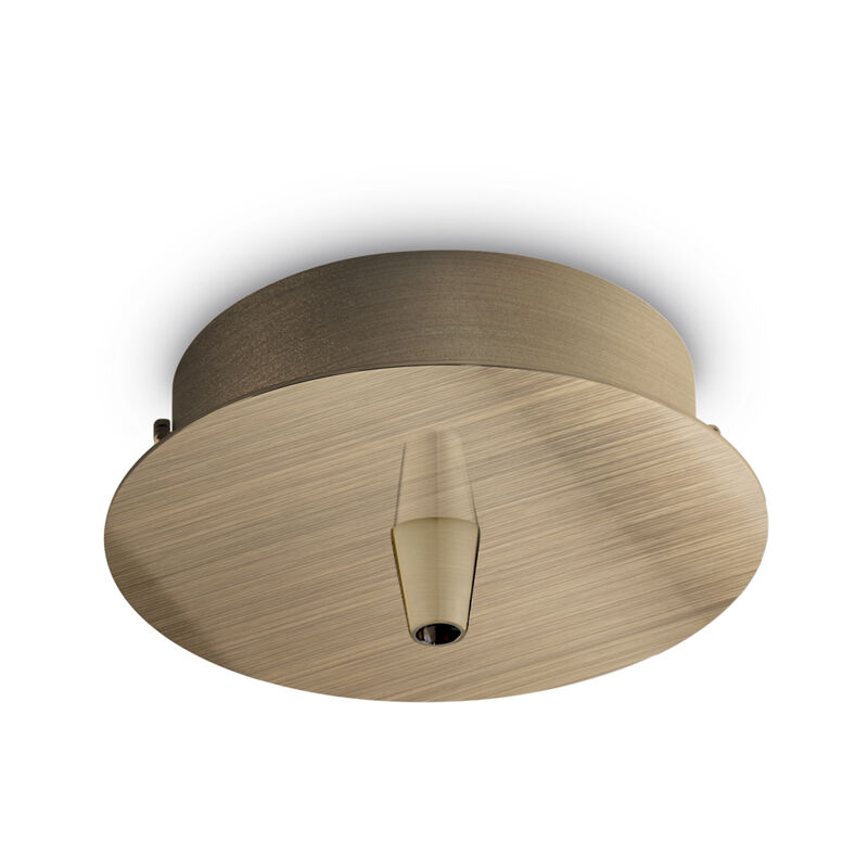 foto del prodotto rosone standard all in metallo ottone 1 luce
