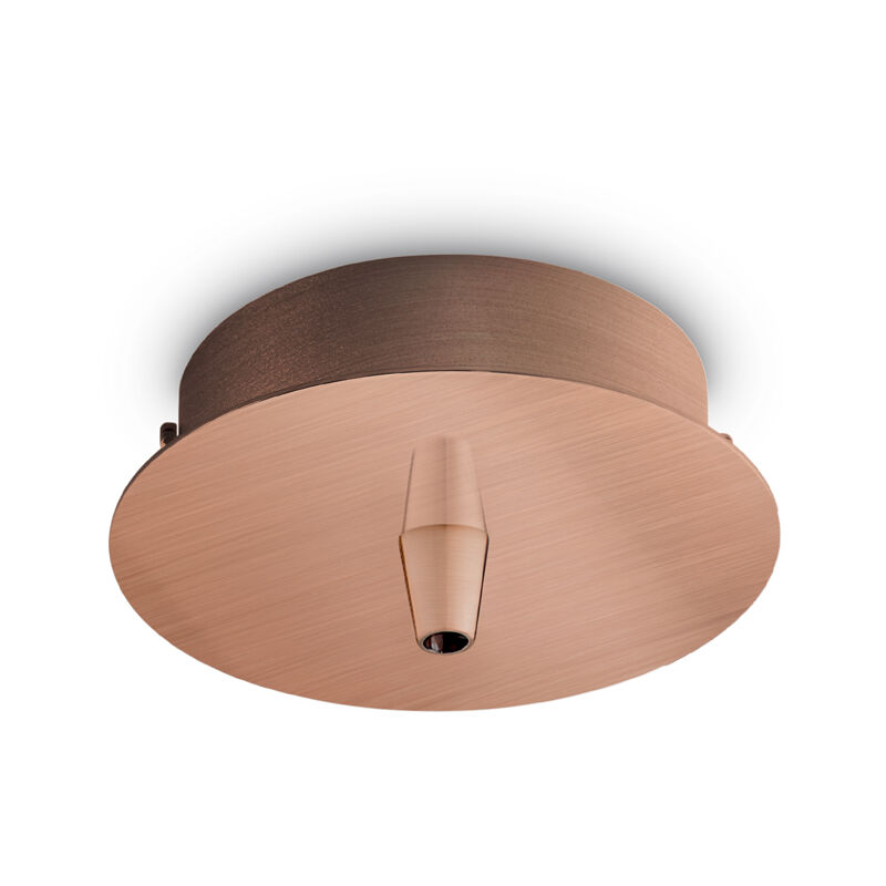 foto del prodotto rosone standard all in metallo rame 1 luce