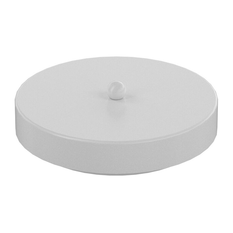 foto del prodotto rosone tondo multiforo metallo bianco 7 uscite d10cm