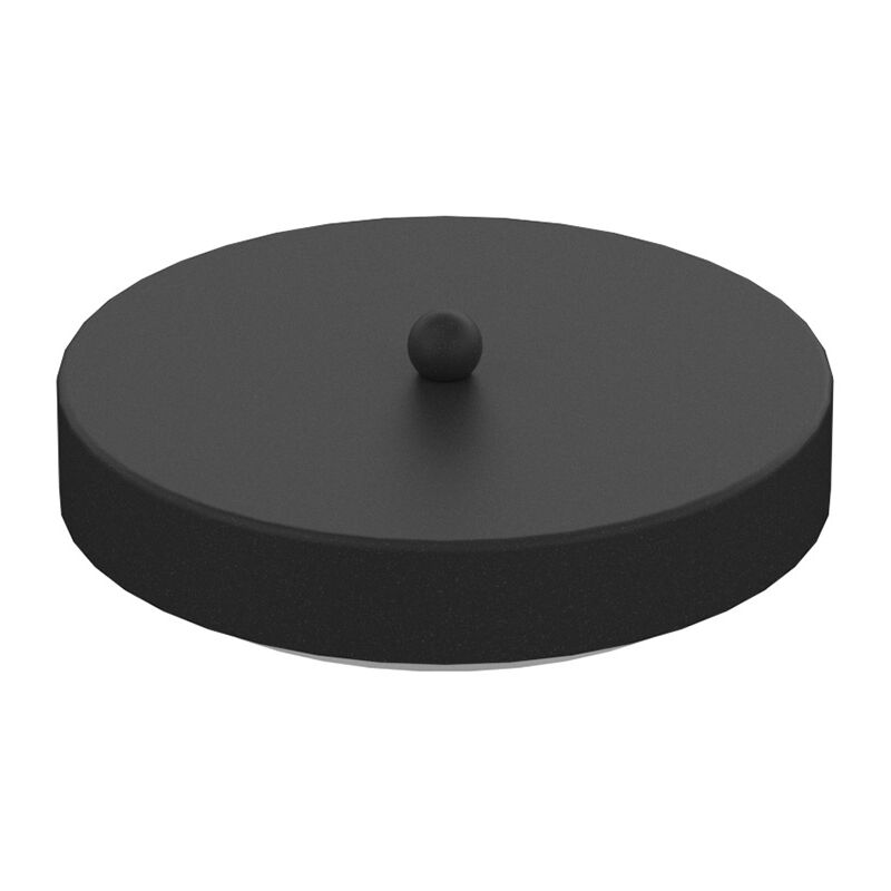 foto del prodotto rosone tondo multiforo metallo nero 7 uscite d10cm