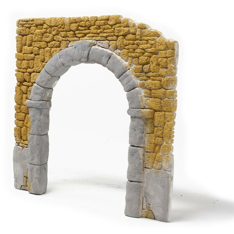foto del prodotto rossi rosa arco per presepe in gesso 20x2x20 cm rr11940