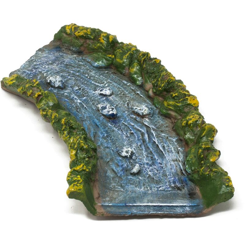 foto del prodotto rossi rosa base ruscello curva sinistra fiume componibile presepe con acqua 86657