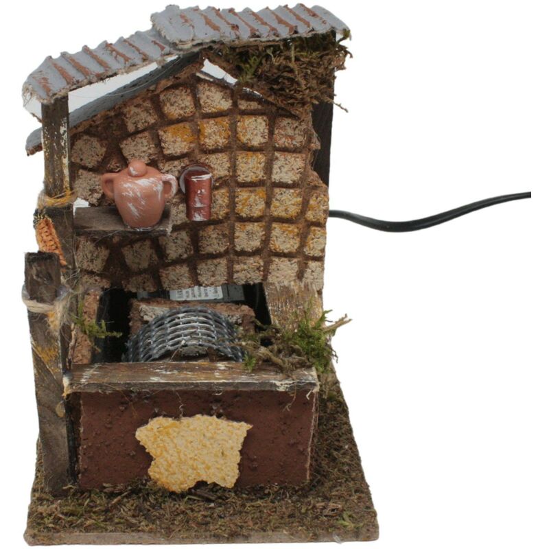 foto del prodotto rossi rosa fontana per presepe con pompa 13x10 cm 11750